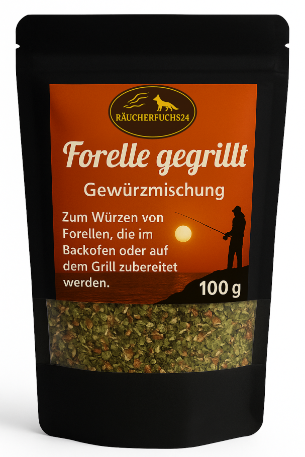Forelle gegrillt Gewürzmischung zum Würzen von Forellen vom Grill oder aus dem Ofen