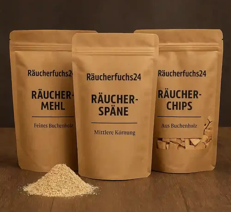 Räuchermehl und Räucherspäne in verschiedenen Körnungen – ideal zum Kalträuchern und Heißräuchern